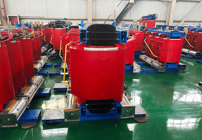 Dry type transformers in workshop Dry type transformers in workshop